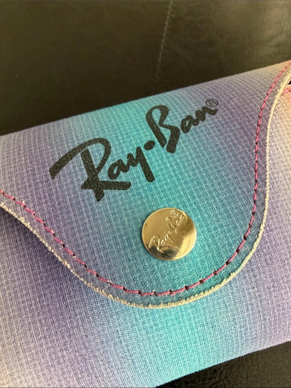 Ray-Ban Ombre Gradient Rainbow Sunglass Hard Case - Pink, Blue, Purple
